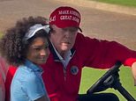 Moment Donald Trump leaves little girl speechless with INSANE question during golf outing