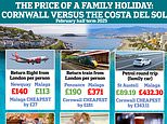 Cornwall risks pricing itself out of the holiday market: Shock closure of two theme parks, plummeting visitor numbers and empty rentals suggests love affair is over with trips to Spain and Florida costing less