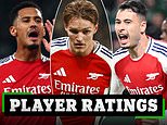 Sporting Lisbon 1-5 Arsenal PLAYER RATINGS: Which Gunners star put in a complete display? Who looked off the pace in midfield? Whose calming presence laid the foundations for a thumping win?