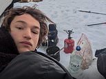 YouTube adventurer, 22, freezes to death in a freak snowstorm while filming himself in Swedish wilderness - after sending tragic final message to his grandmother