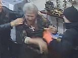 Moment balaclava-clad robbers attack celebrity antiques dealer with a hammer as he screams for his life before fleeing with £200,000 of jewellery