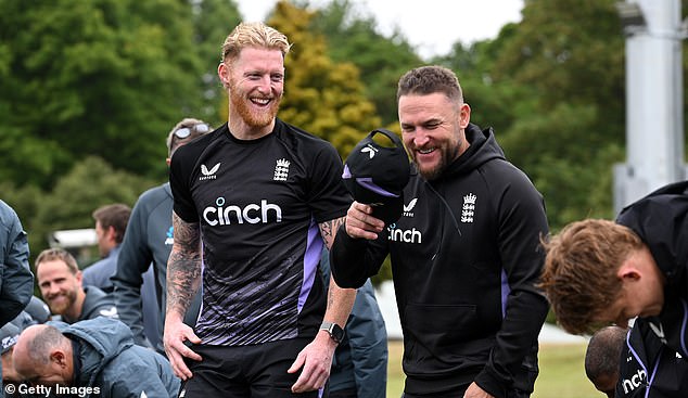 Captain Ben Stokes (left) and coach Brendon McCullum (right) have taken a gamble with Bethell