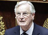 Under fire: French Right-wing and Left-wing parties said they would back a no-confidence motion against prime minister Michel Barnier (pictured) in the coming days