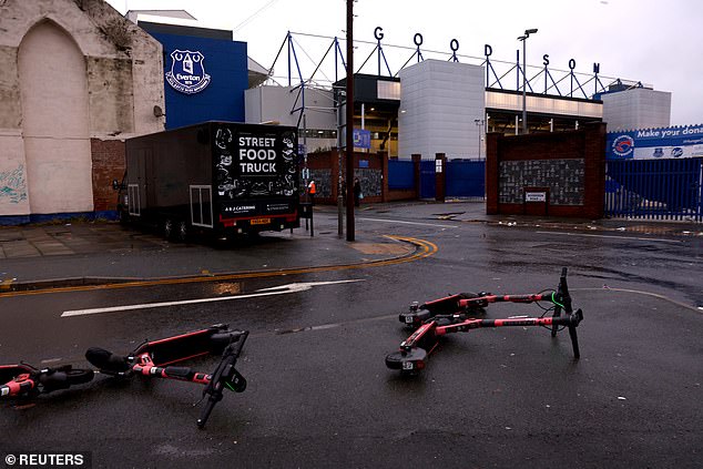 The Merseyside derby was called off due to severe weather conditions caused by Storm Darragh