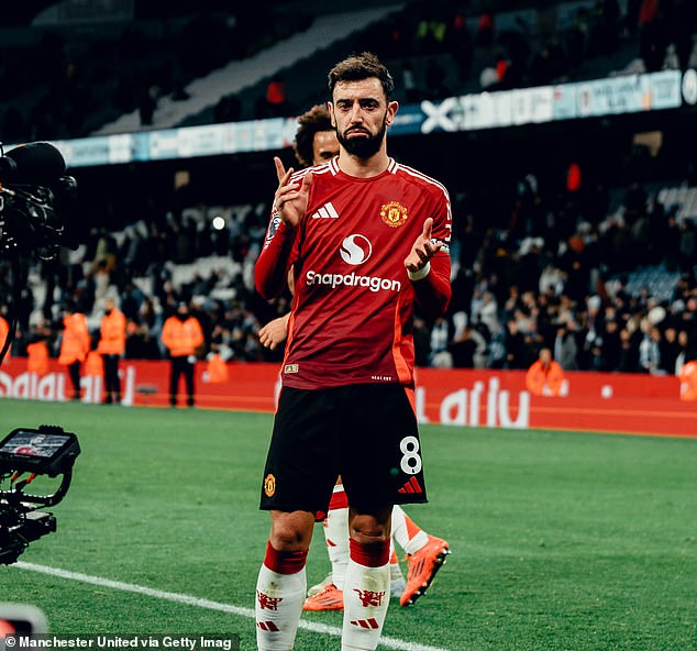 Bruno Fernandes had struck a penalty won by Amad to get United back into the game