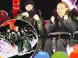 England ace Cole Palmer, 22, enjoys festive night out with his girlfriend Connie Grace on the rides at Winter Wonderland as he goes incognito in a balaclava for their romantic evening