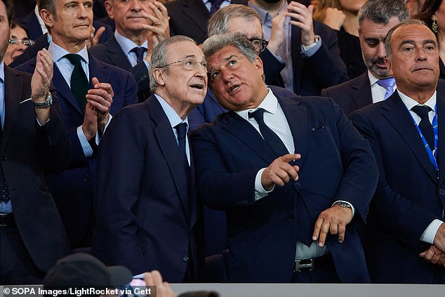 The European Super League, headed by Florentino Perez (left), is being relaunched as a free-to-air Unify League