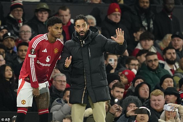 Ruben Amorim, who replaced Erik ten Hag as United boss last month, insisted that Rashford was training well but said he 'pays attention to everything' to make his selection decisions