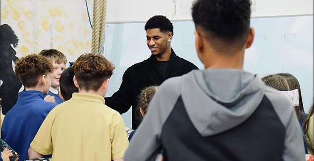 Rashford was well enough to hand presents to children at his old school on Tuesday, where he also revealed that he is ready to leave Manchester United after two decades at the club