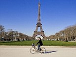 Eiffel Tower located on the Champ de Mars in Paris, France