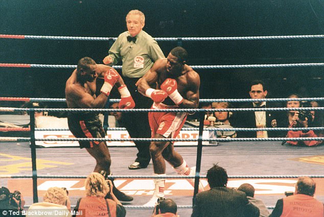 Frank Bruno took on Oliver McCall at Wembley Stadium in his fourth world title challenge