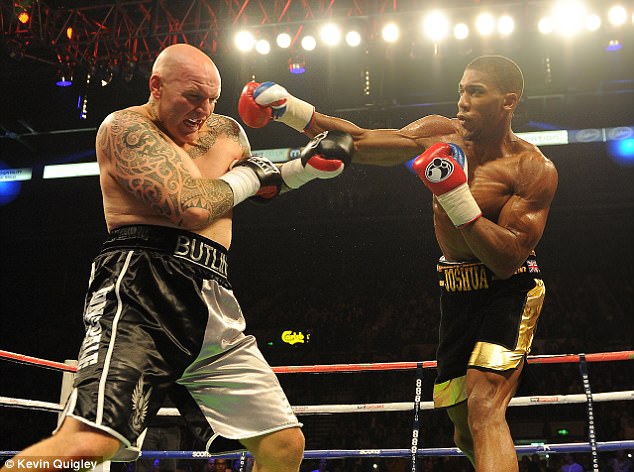 Joshua defeated Paul Butlin in October 2013 in Sheffield and his opponent needed stitches