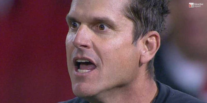 jim harbaugh enraged