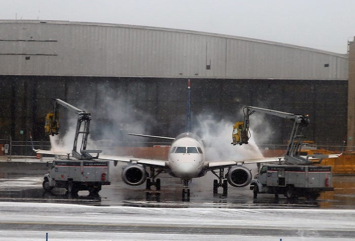 New York Airport Blizzard