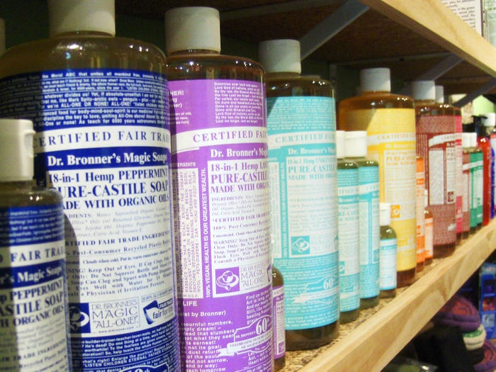 Dr. Bronner's soap