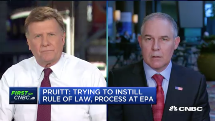 Scott Pruitt Joe Kernen