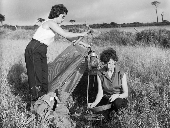 vintage camping 50s