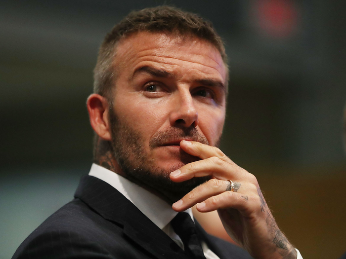 David Beckham attends a meeting at the Miami City Hall during a public hearing about building a Major League soccer stadium on a public golf course on July 12, 2018 in Miami, Florida. Mr. Beckham and his partners attended the meeeting at the City of Miami during a public hearing in their effort to build a Major League Soccer stadium in the City of Miami for their professional soccer team.