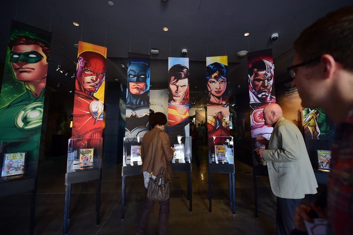 DC Comics display