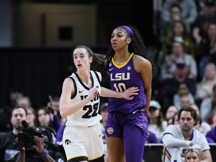 two women on basketball court