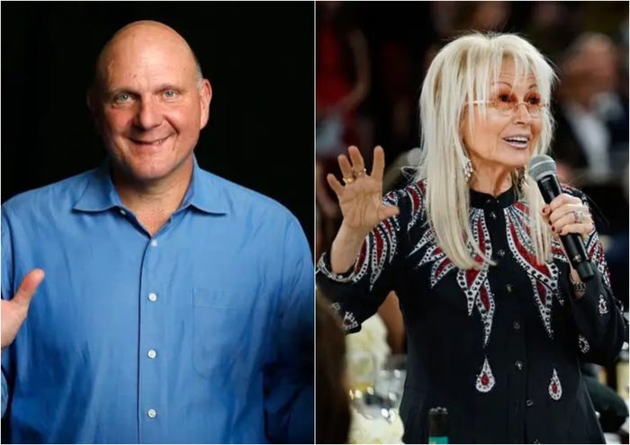 Steve Ballmer and Miriam Adelson