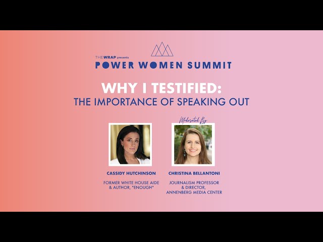 Cassidy Hutchinson: "Why I Testified: The Importance of Speaking Out" | Power Women Summit 2023