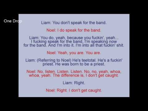 LIAM & NOEL GALLAGHER | CRAZY ARGUMENT | Transcript Included