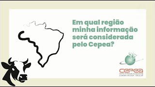 Em qual região minha informação será considerada pelo Cepea?