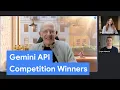 Christopher Lloyd helps announce the winners of the Gemini API Developer Competition.