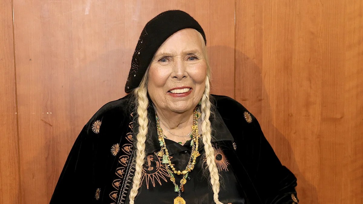 Joni Mitchell at the 66th Grammy Awards in February 2024