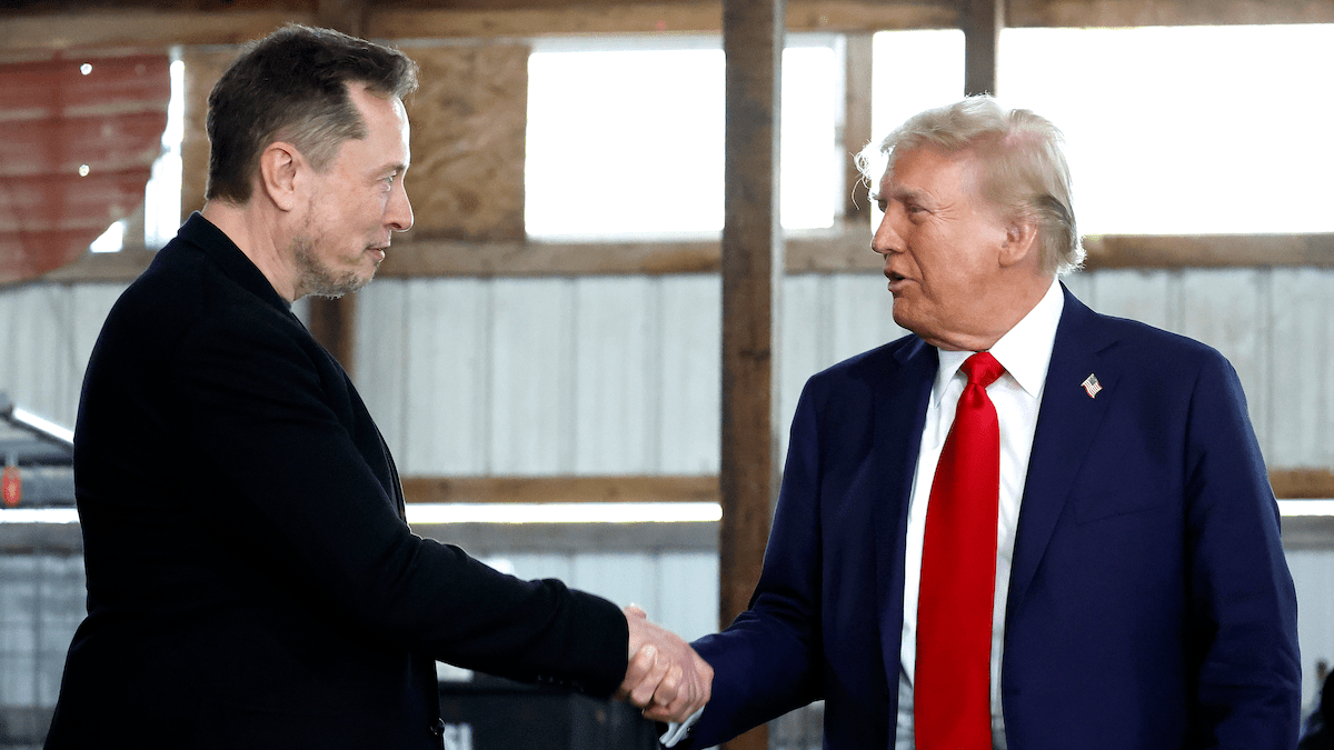 Elon Musk with Donald Trump (Credit: Getty Images)