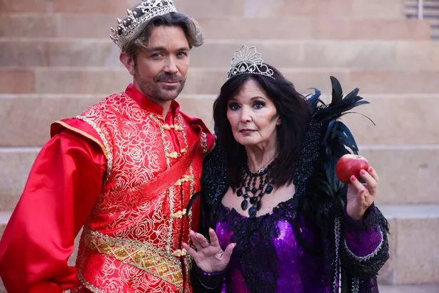 Maureen Nolan as Wicked Queen and Emrhys Cooper as Prince Frederick. The singer can't wait to spend the festive season in Merseyside