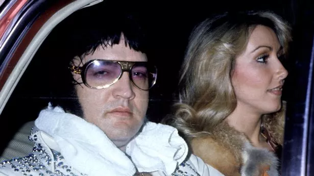 Elvis Presley with girlfriend Linda Thompson