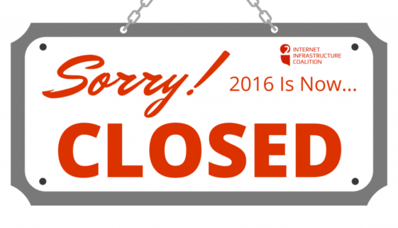 2016 is now closed