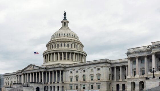 United States Capitol Building east facade. - image