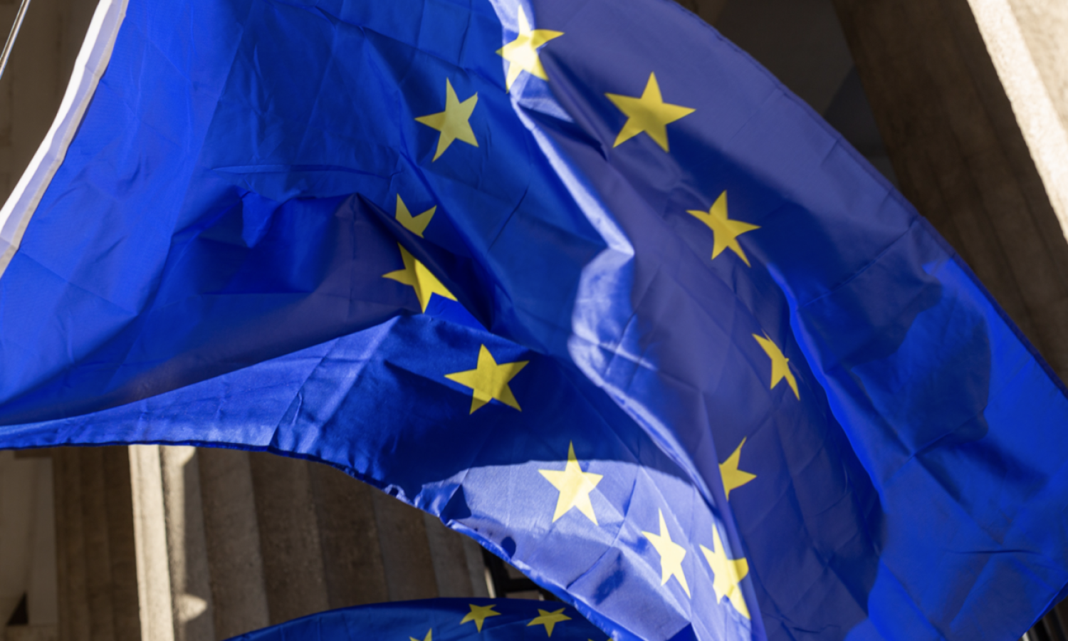 European Union Flag Close-Up