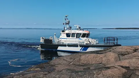 Finnish Gulf Coast Guard A boat in Finland