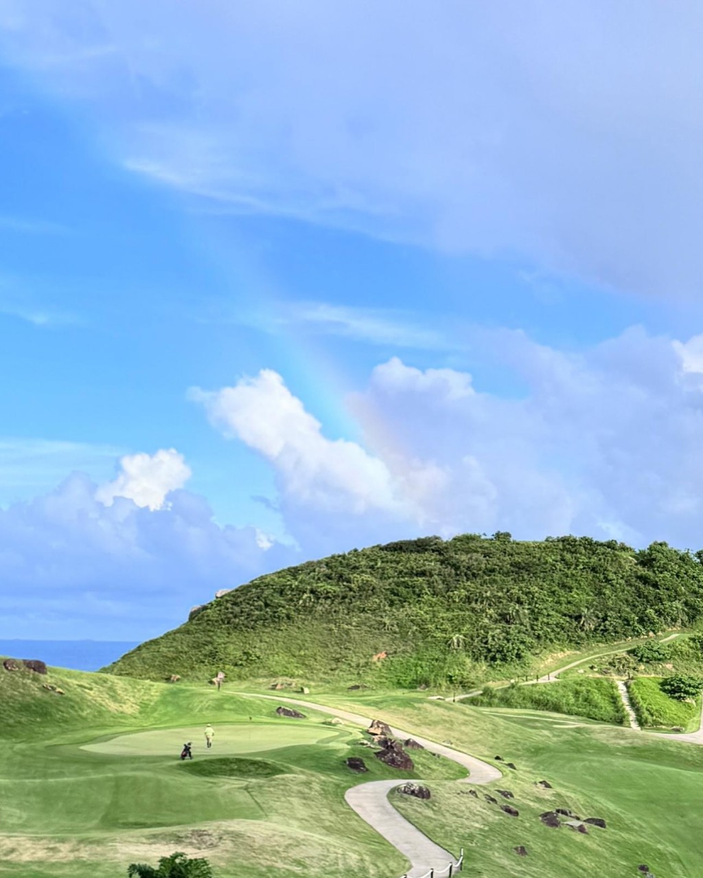 徐淑敏也有分享水灣鄉村俱樂部的靚景。