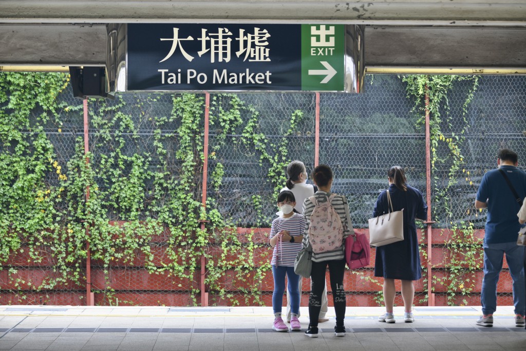 港鐵正進行幕門安裝工程。港鐵車務及創新總監李家潤指，今年上半年會完成大埔墟、上水、大圍及沙田站的閘門安裝。資料圖片