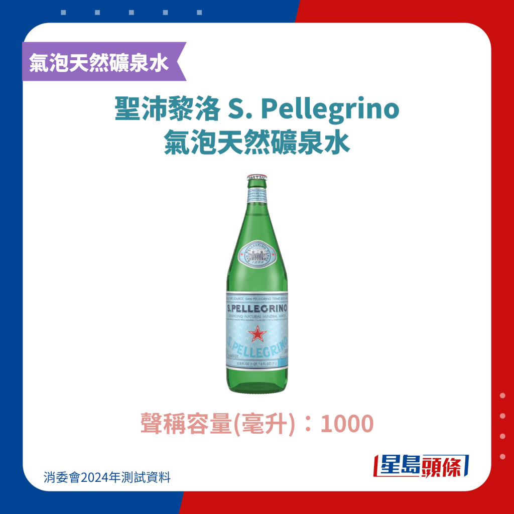 聖沛黎洛 S. Pellegrino 氣泡天然礦泉水