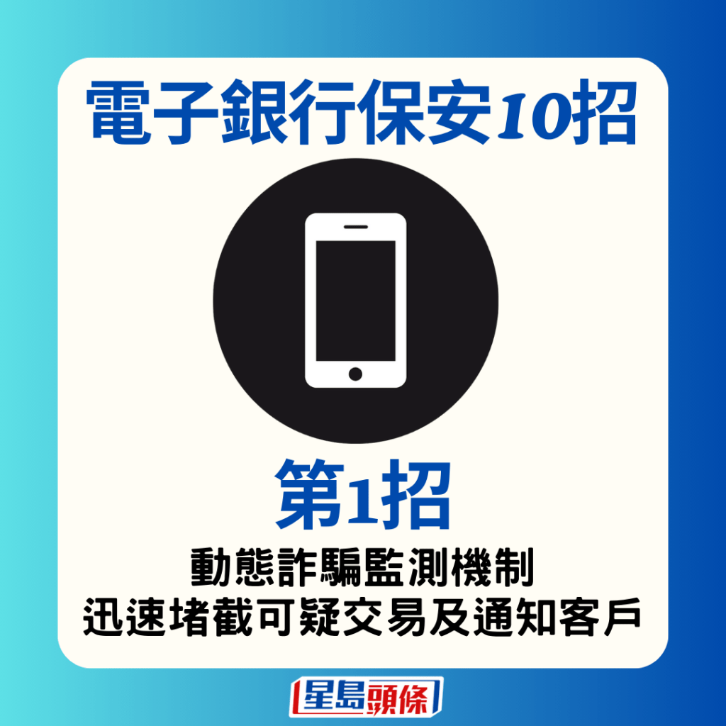 1.动态诈骗监测机制，迅速堵截可疑交易及通知客户