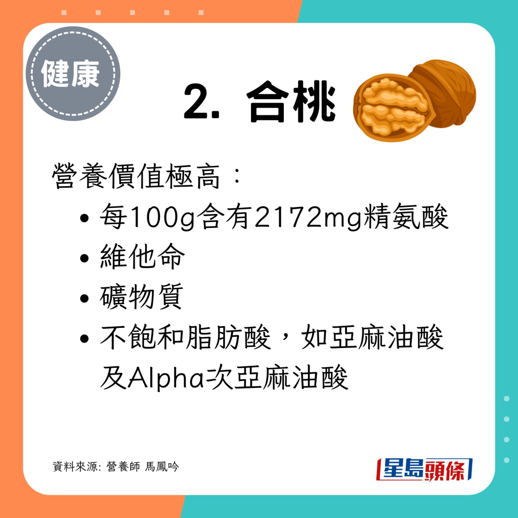 營養價值極高，含維他命、不飽和脂肪酸等