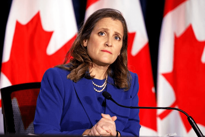 加拿大副总理兼财政部长方慧兰（Chrystia Freeland）。 路透社