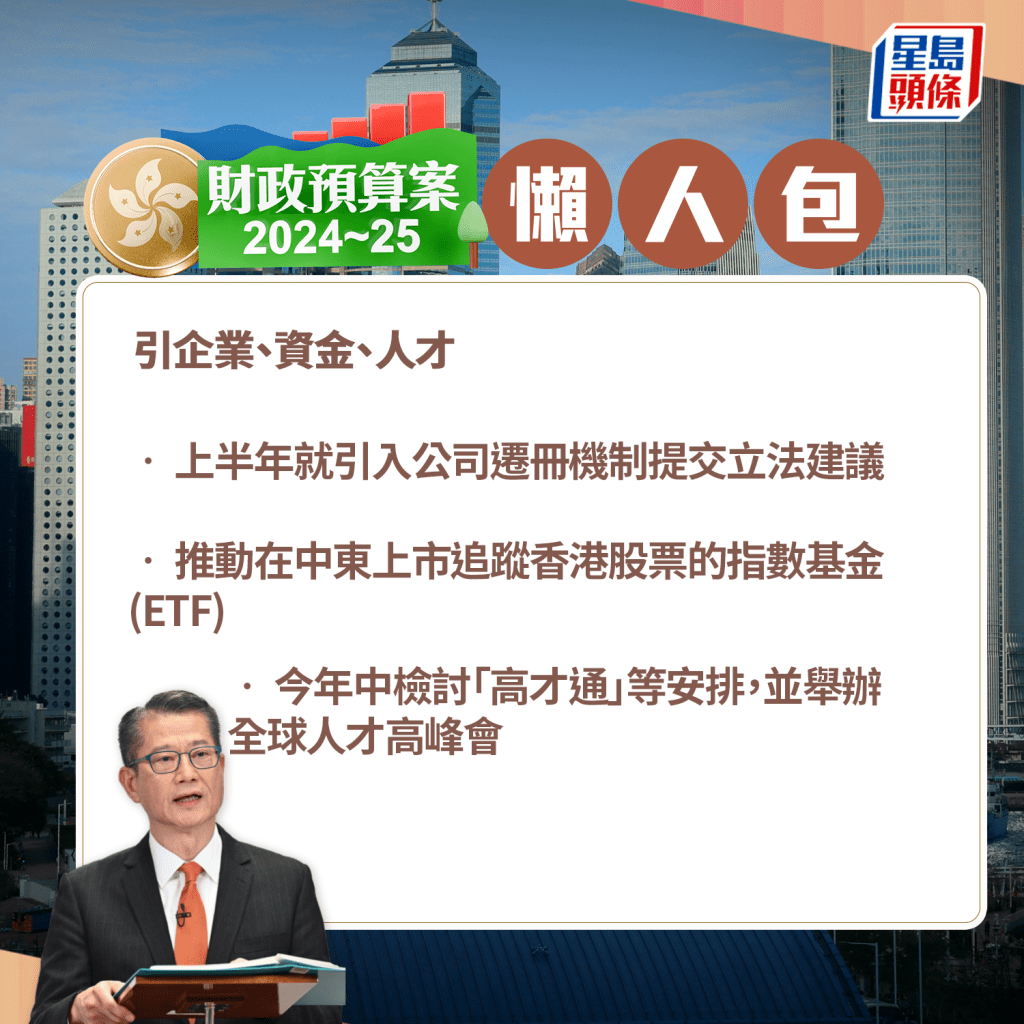 財政預算案2024︱連串重點措施