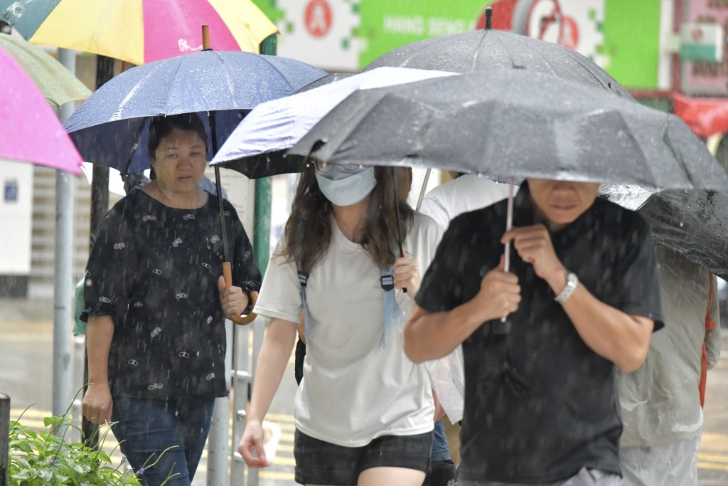 在八號風球、九號或十號颱風警告、或黑色暴雨警告生效時，除必要人員外，不應要求其他僱員上班。