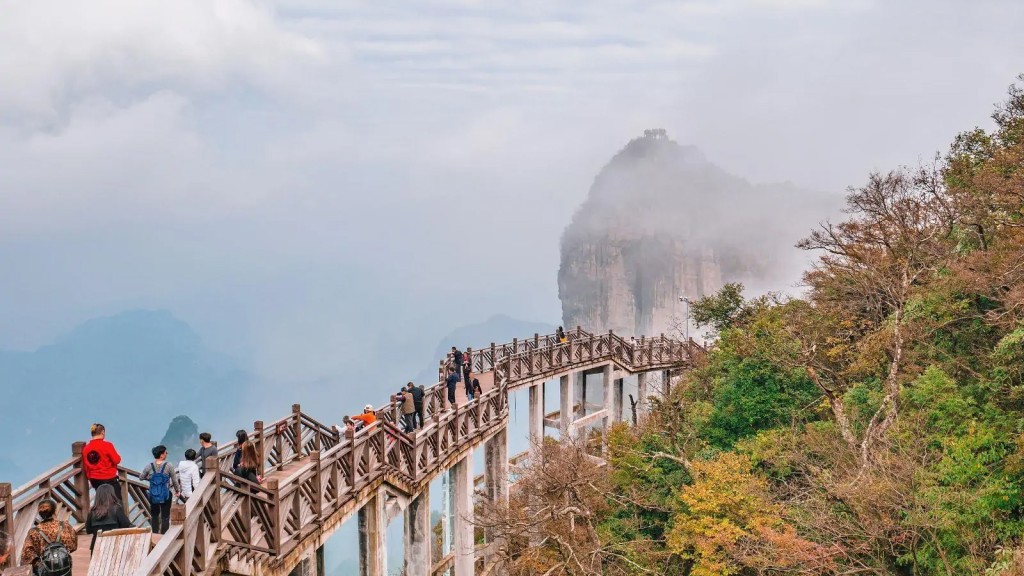 張家界是旅遊勝地。微博圖