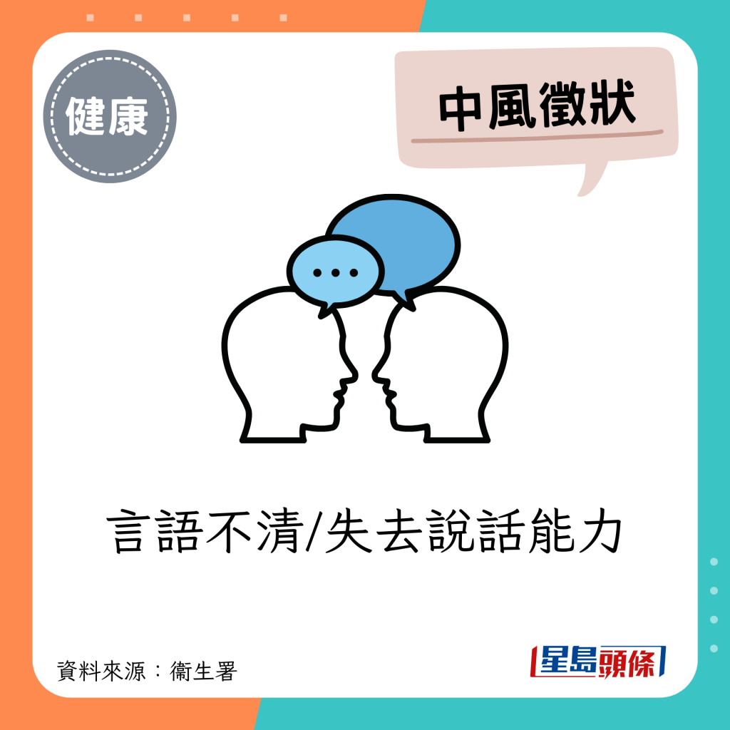 言語不清/失去說話能力