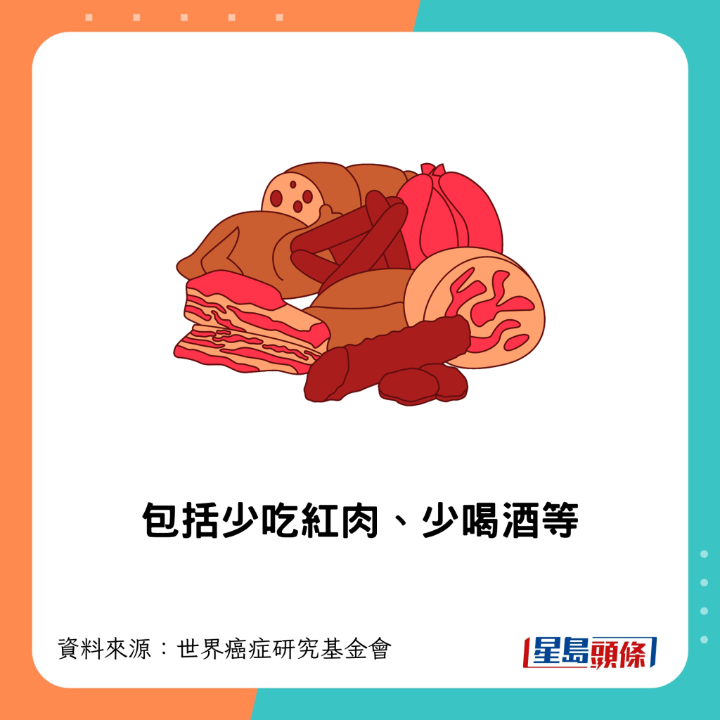 包括少吃紅肉等