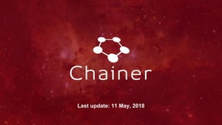 Last update: 11 May, 2018
 