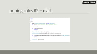 poping calcs #2 – d’art
 